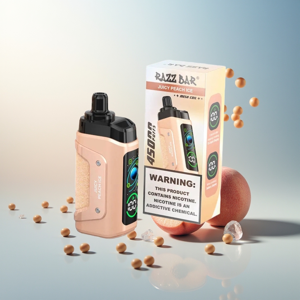 Razz Bar 45000 Puff Ayarlanabilir Hava Akışı Juicy Şeftali Buz
