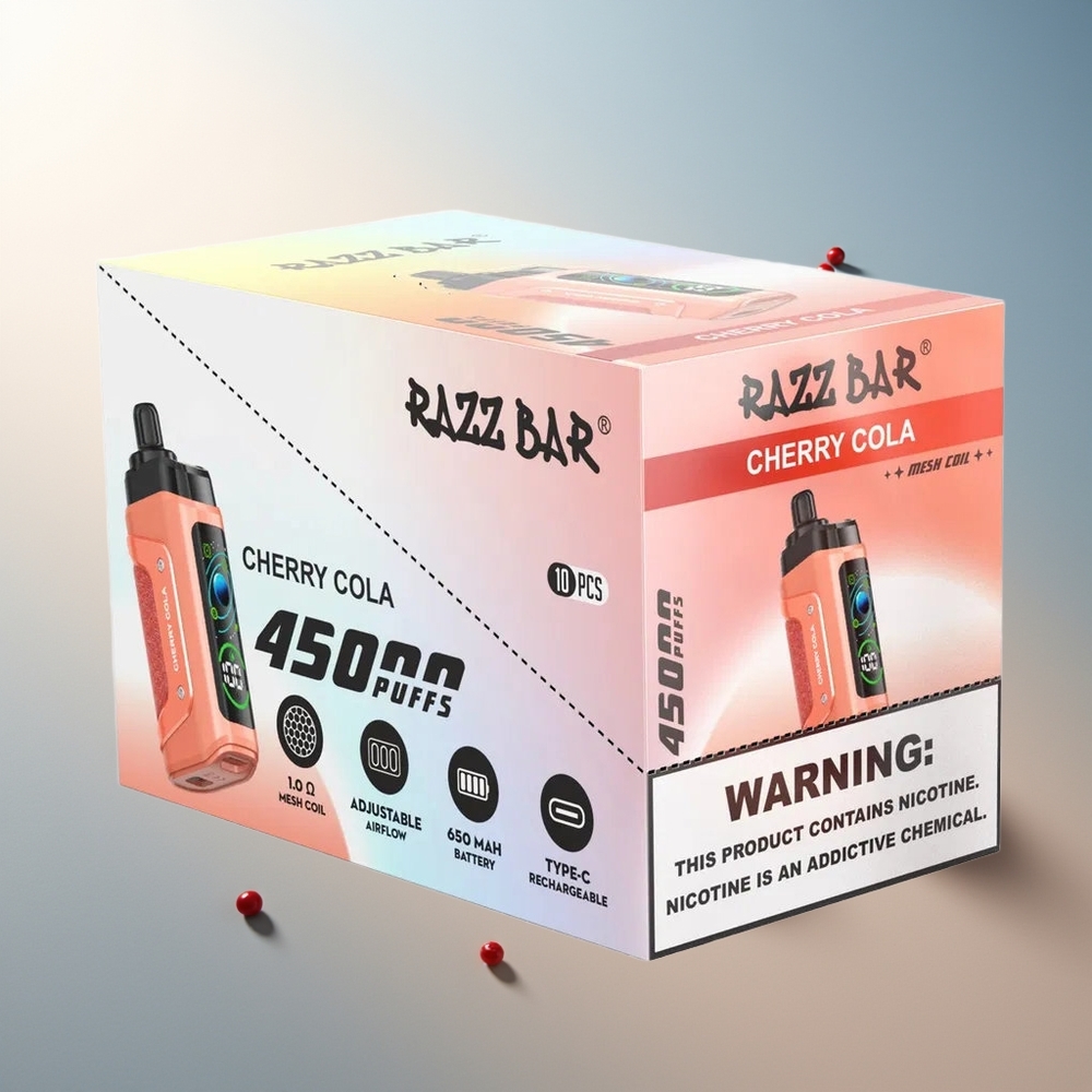 Razz Bar 45000 Puff Ayarlanabilir Hava Akışı Vişne Kola