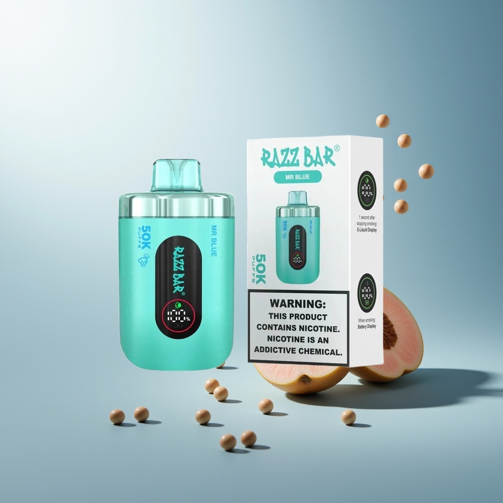 Razz Bar 50K Mesh Tip 1.0 Ohm 650 Mah Şarjlı Bay Mavi
