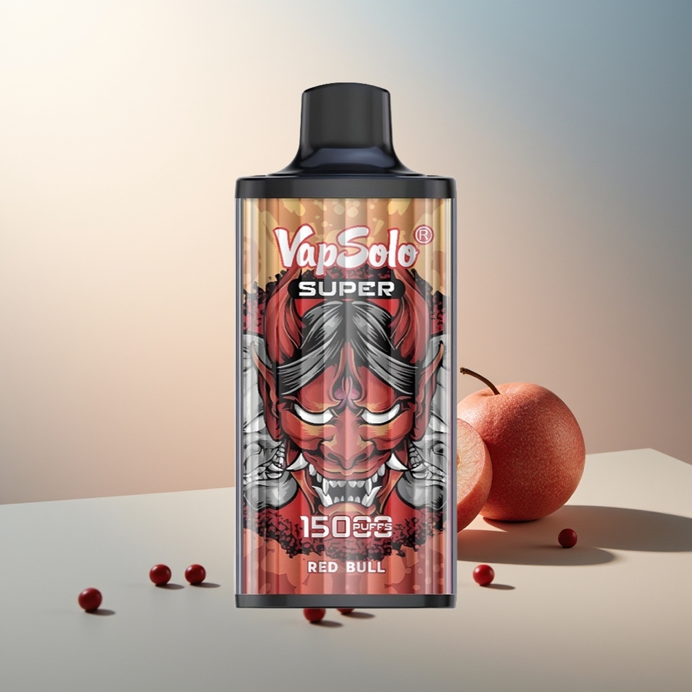 Vapsolo Super 15000 Puf 40ml 850mAh Tip-C Kırmızı Boğa