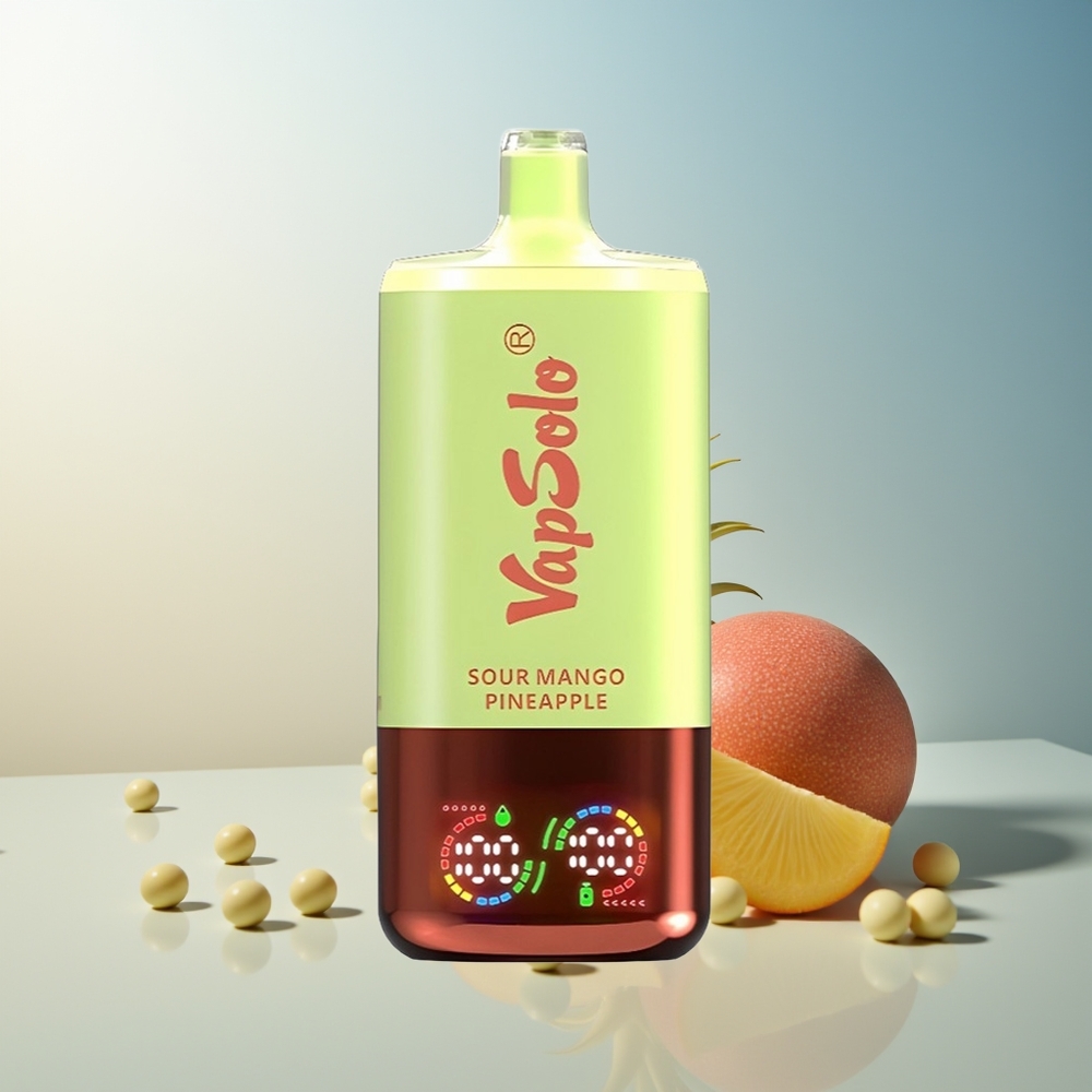 VapSolo Triple 30000 Puff 3 Tankli 40ml Type-C Şeftali Ananas