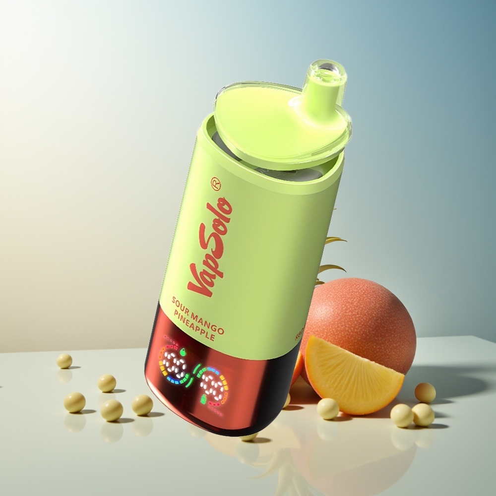 VapSolo Triple 30000 Puff 3 Tankli 40ml Type-C Şeftali Ananas