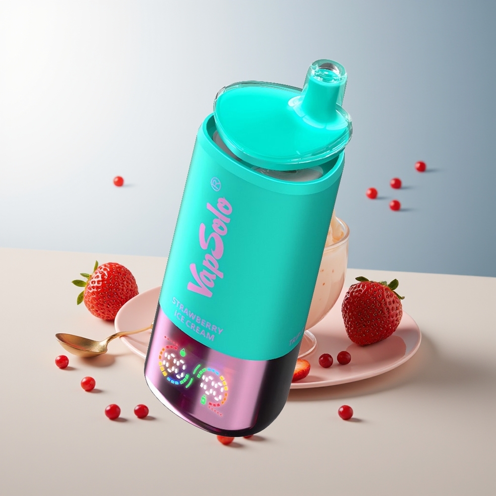 Vapsolo Triple 30000 Puff 40ml Çilekli Dondurma
