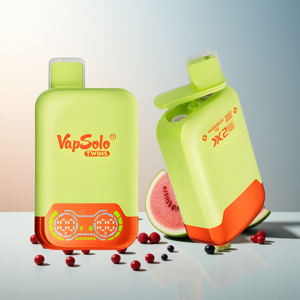Vapsolo Twins 20000 Püf Çift Hazneli Type-C Şarj Karpuz Buzu & Karışık Meyve