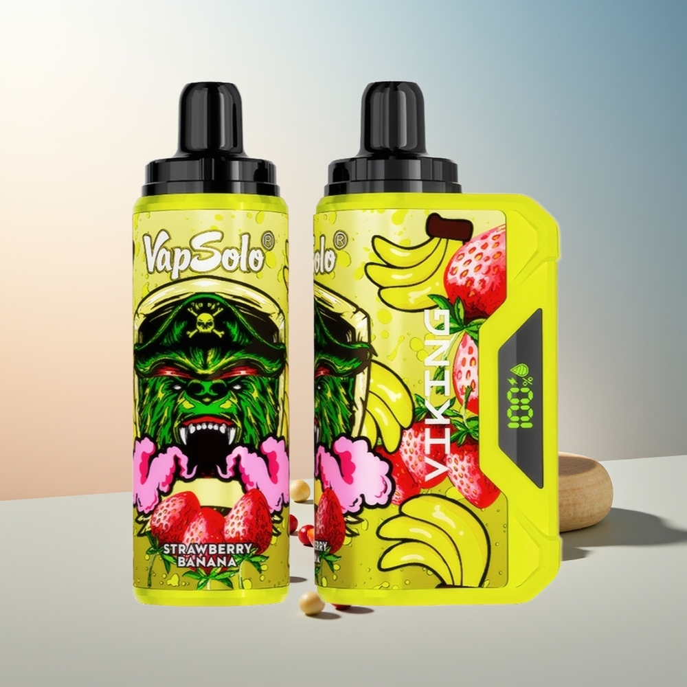 VapSolo VIKING 12000 Puff Type-C Ekranlı Çilek Muz